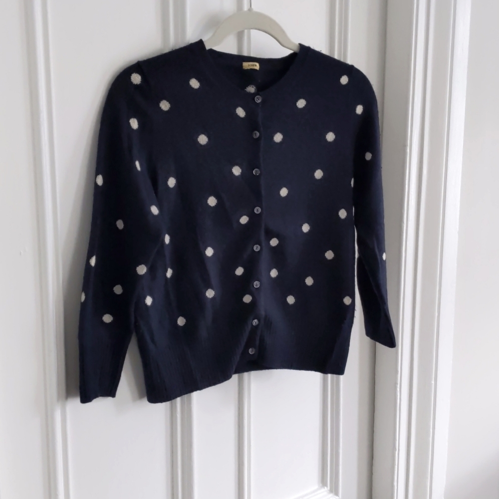 J Crew cashmere cardi, small